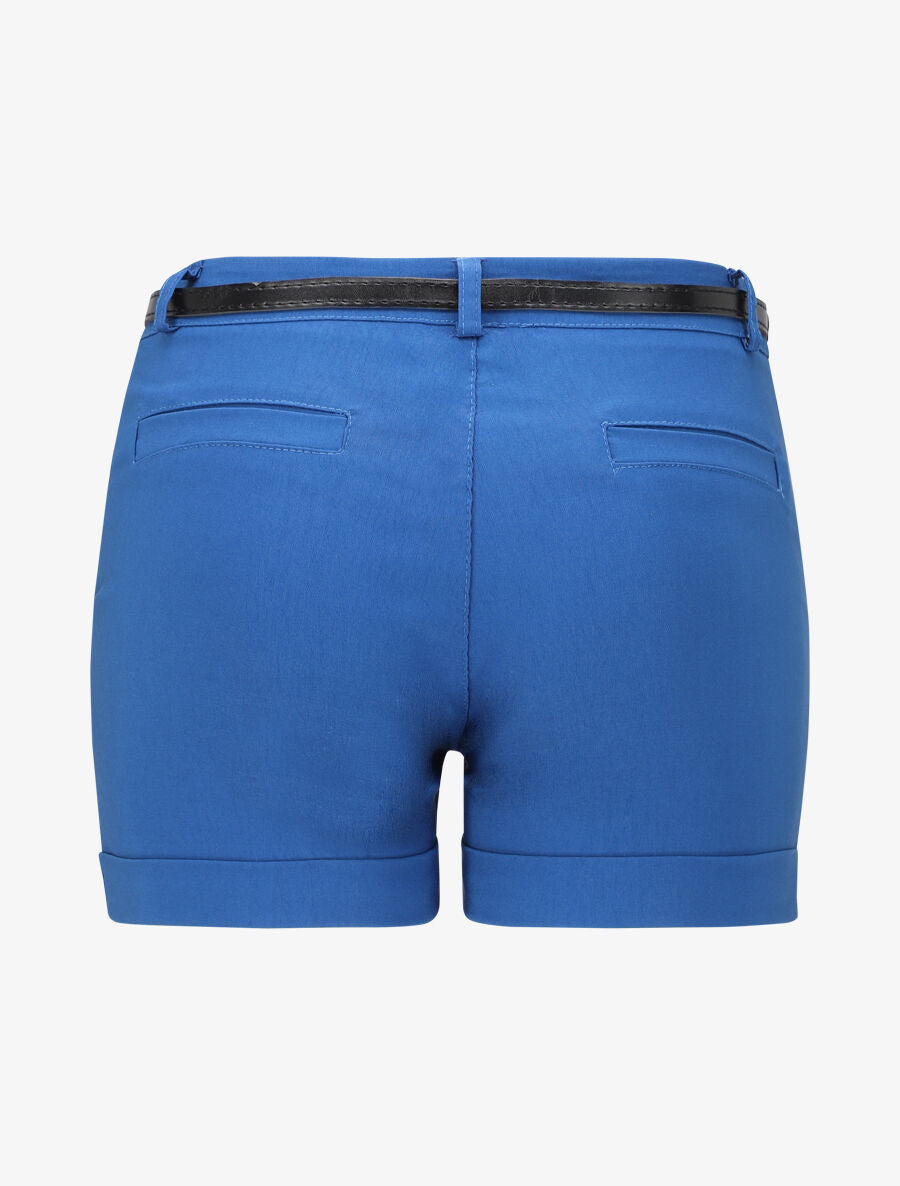 Short uni à revers - Bleu roi - 2