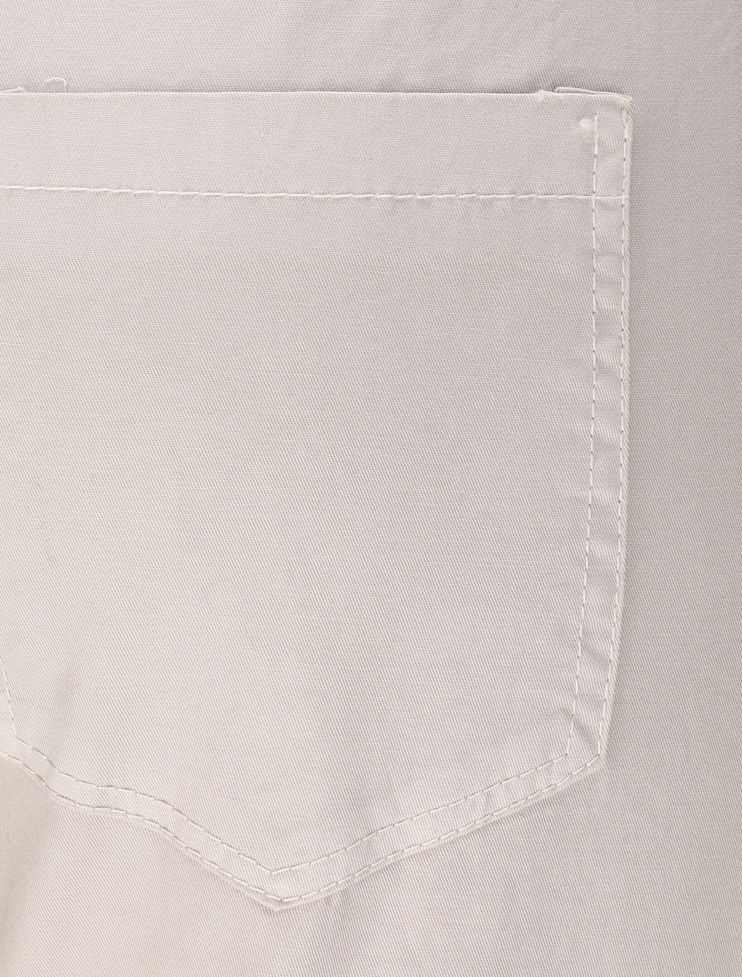 Pantalon droit à taille haute élastiquée - Beige - 3