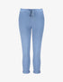Pantalon droit taille haute froncée - Bleu - 1