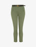 Pantalon à pince avec ceinture - Kaki - 1