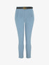 Pantalon à pince avec ceinture - Bleu ciel - 4