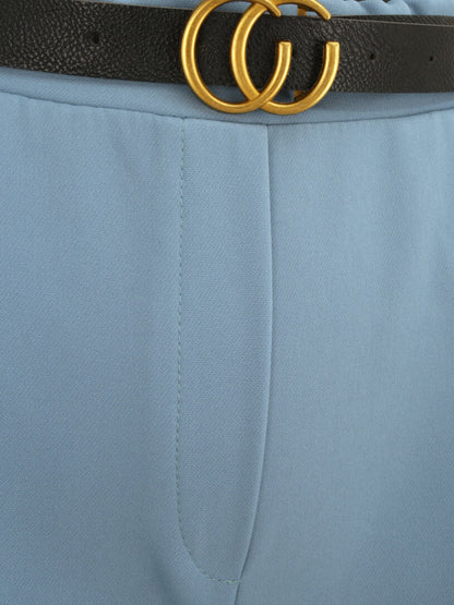 Pantalon à pince avec ceinture - Bleu ciel - 3