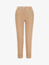 Pantalon uni à revers - Camel - 1