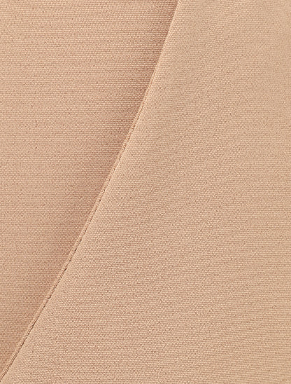 Pantalon uni à revers - Camel - 3