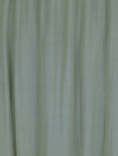 Robe longue empire unie à bretelles - Vert olive - 4