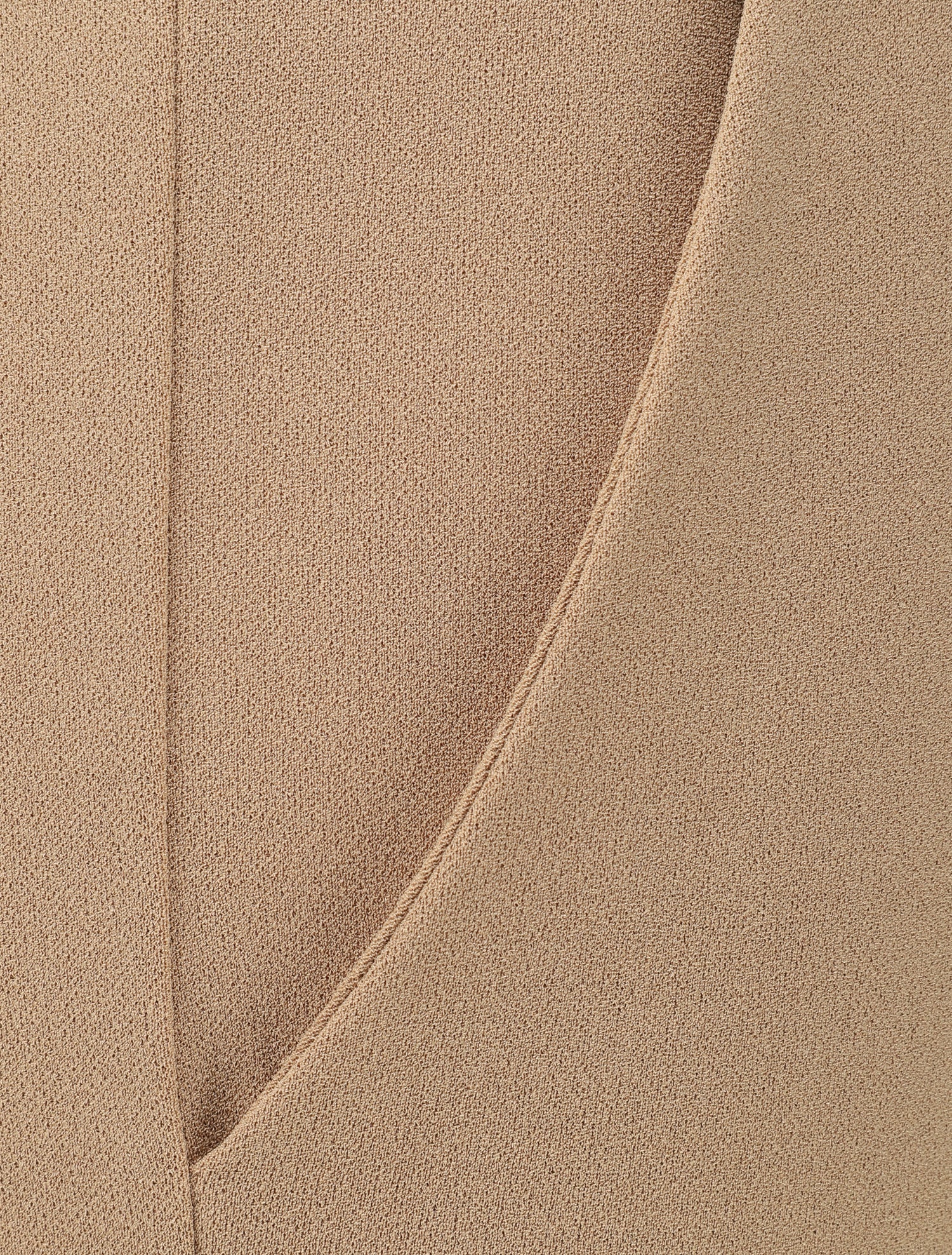 Pantalon à taille élastiquée et liens à nouer - Camel - 3