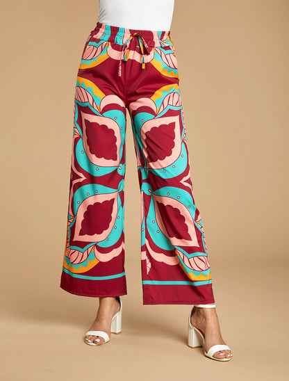 Pantalon ample imprimé 70&