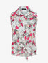 Blouse sans manches à liens à nouer - Blanc - 4