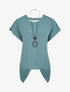 Top oversize à dos ouvert et torsadé - Bleu clair - 4