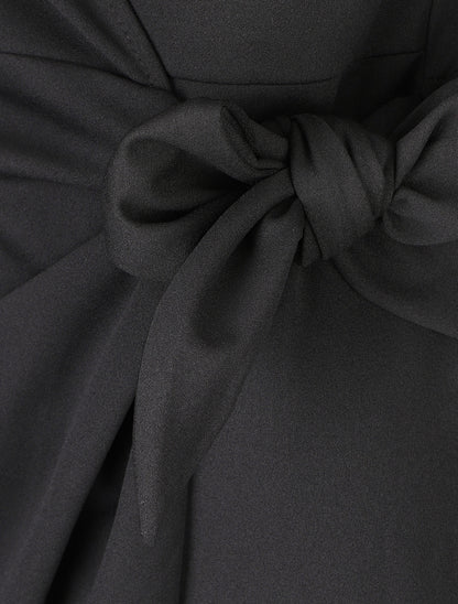Robe unie portefeuille trompe-l&