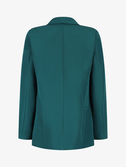 Blazer long à col châle - Vert - 2