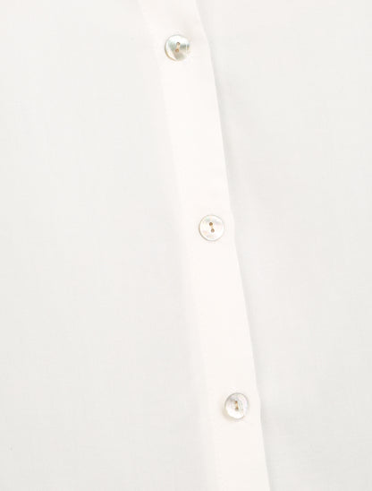 Top à dos boutonné - Blanc - 3