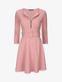 Robe patineuse à zip - Rose - 4