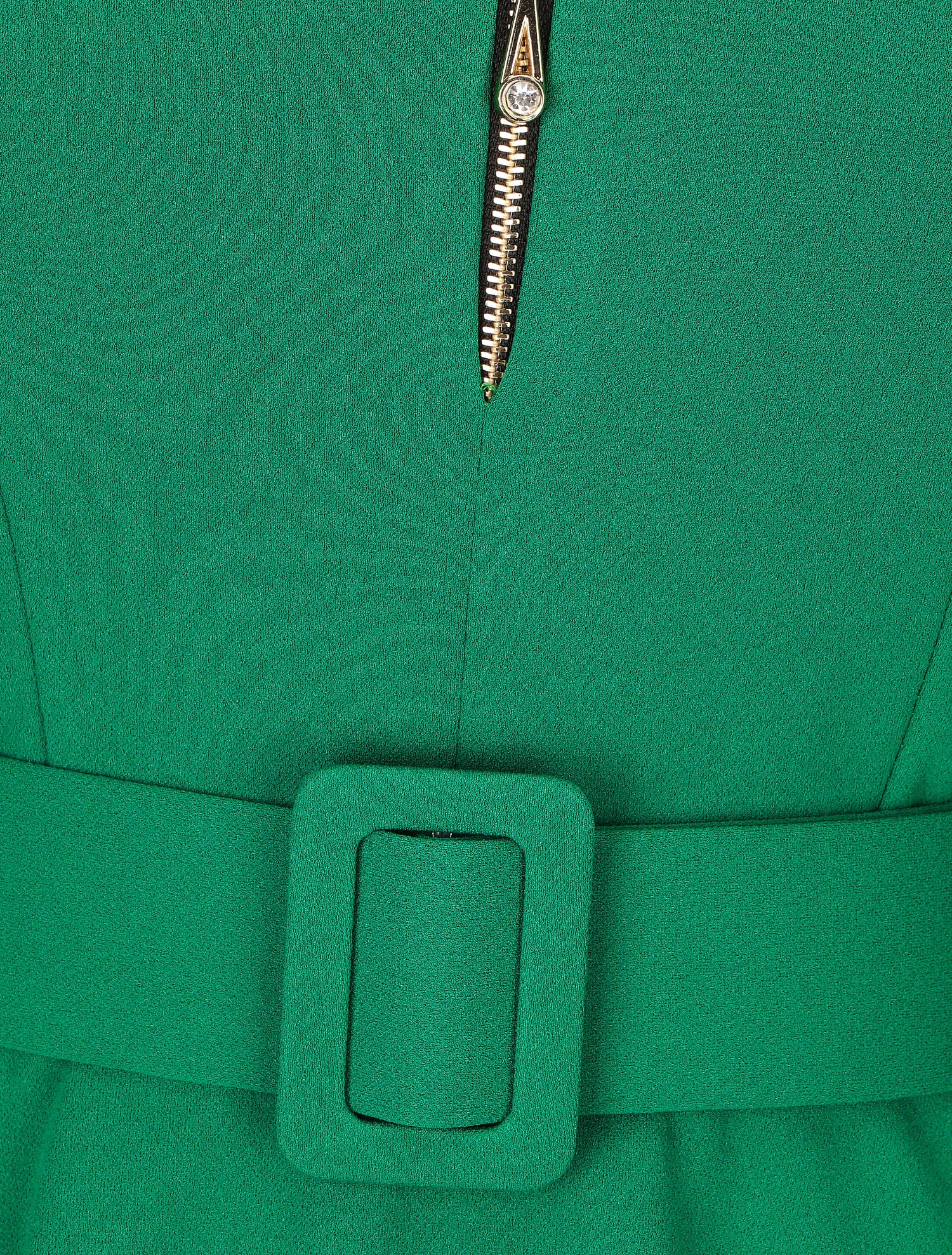 Robe patineuse à zip - Vert - 3