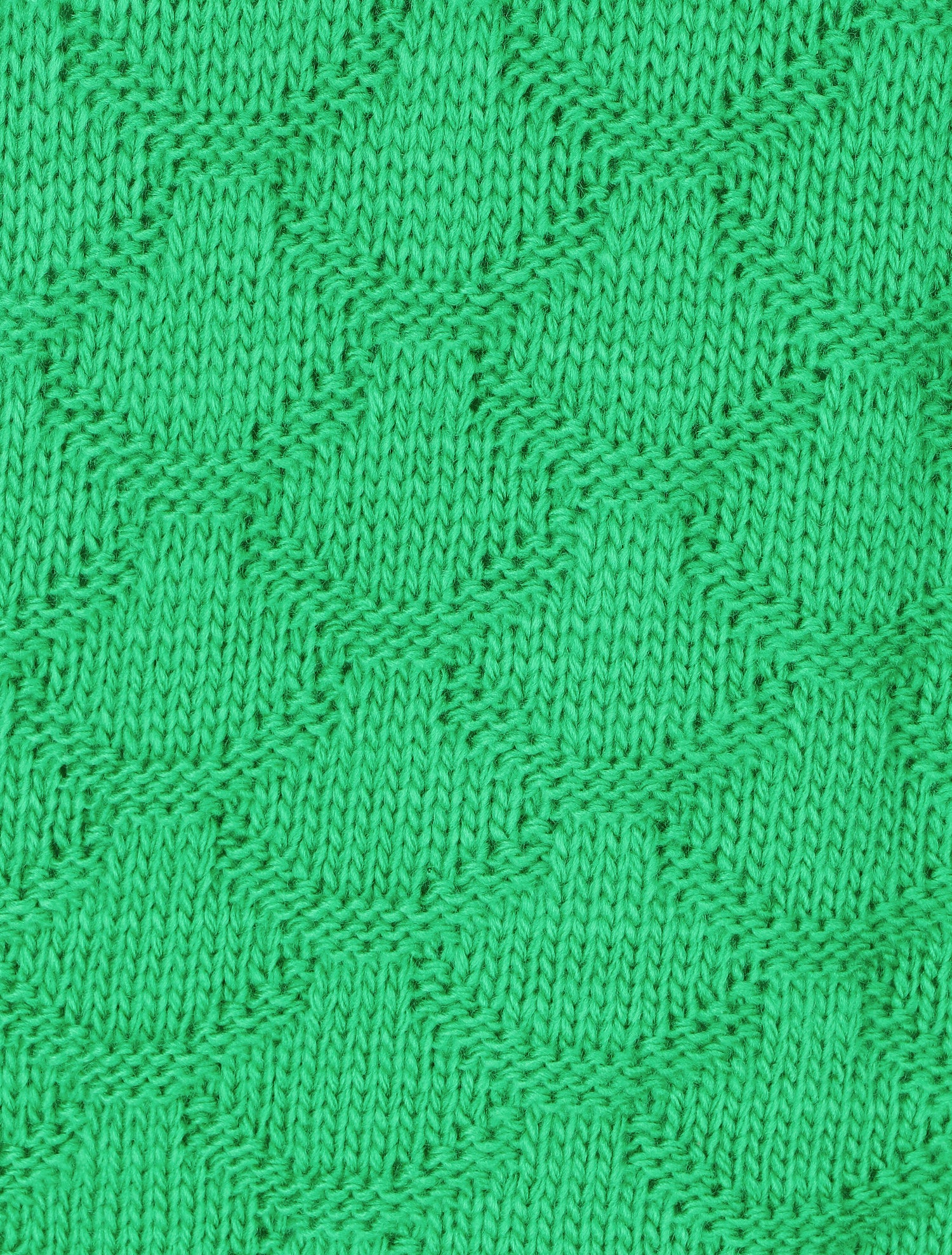 Pull uni en maille et col bateau - Vert - 3
