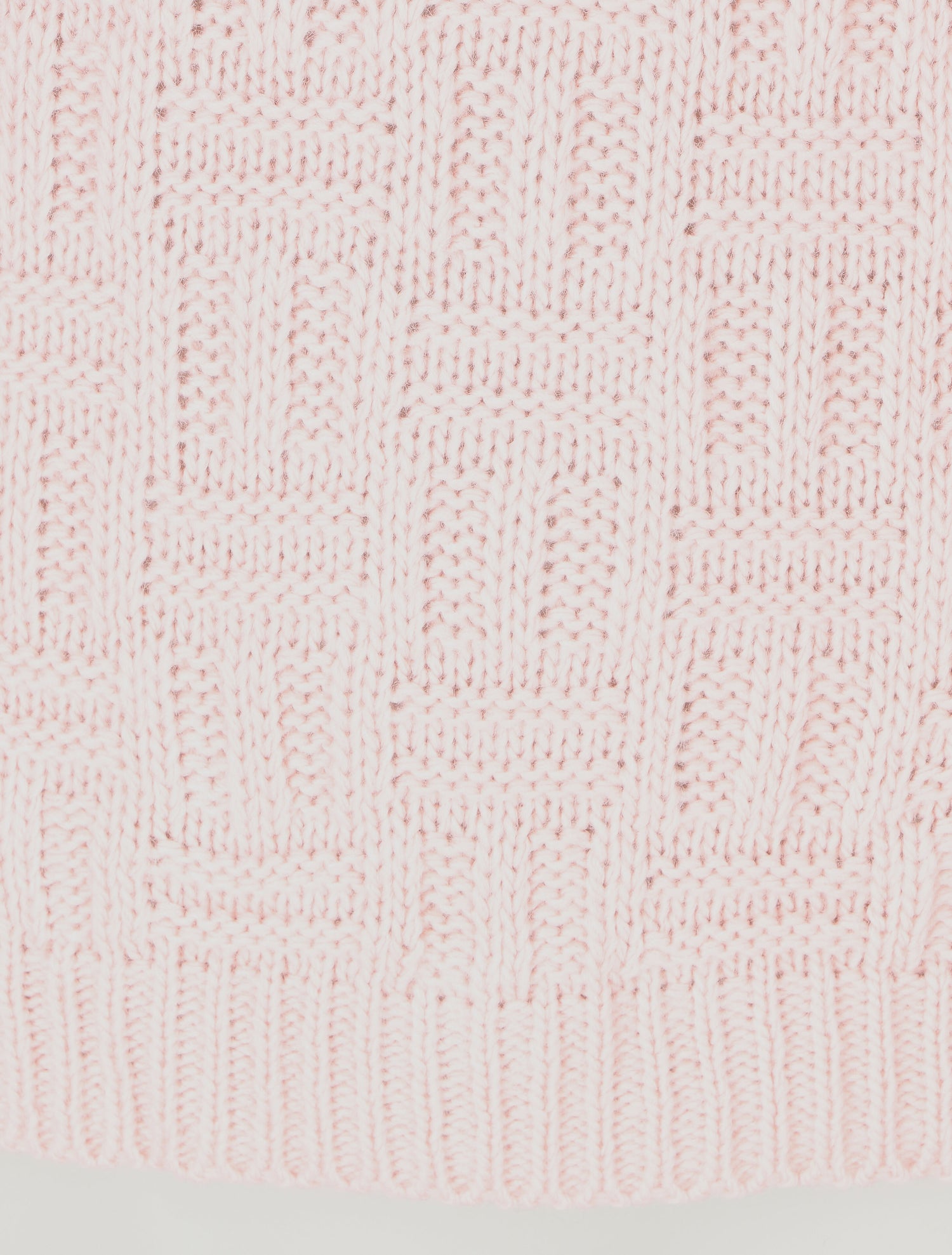 Pull uni en maille à imprimé graphique - Rose - 3