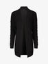 Gilet long ouvert en maille - Noir - 4