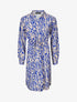 Robe chemise à imprimé abstrait - Bleu roi - 1