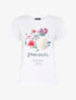T-shirt à motif bouquet de fleurs - Blanc - 4