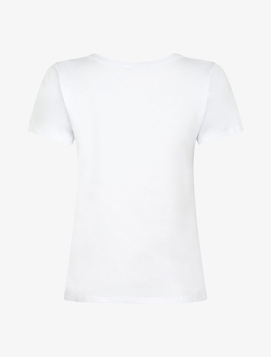 T-shirt à motif bouquet de fleurs - Blanc - 2