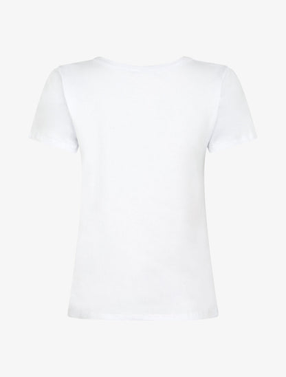 T-shirt à motif bouquet de fleurs - Blanc - 2