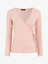 Pull cache-coeur uni - Rose poudré - 1