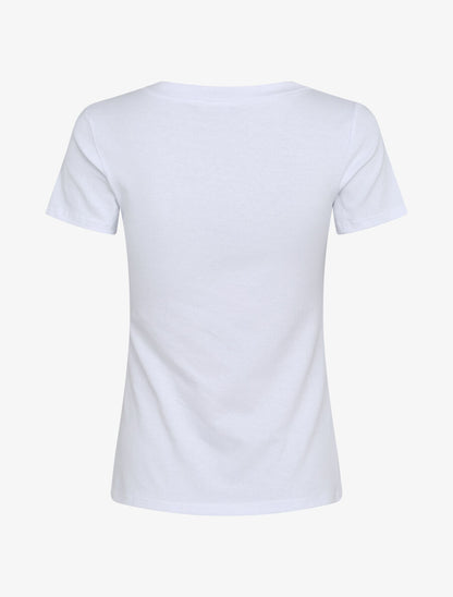 T-shirt slim à flocage Paris - Blanc - 2