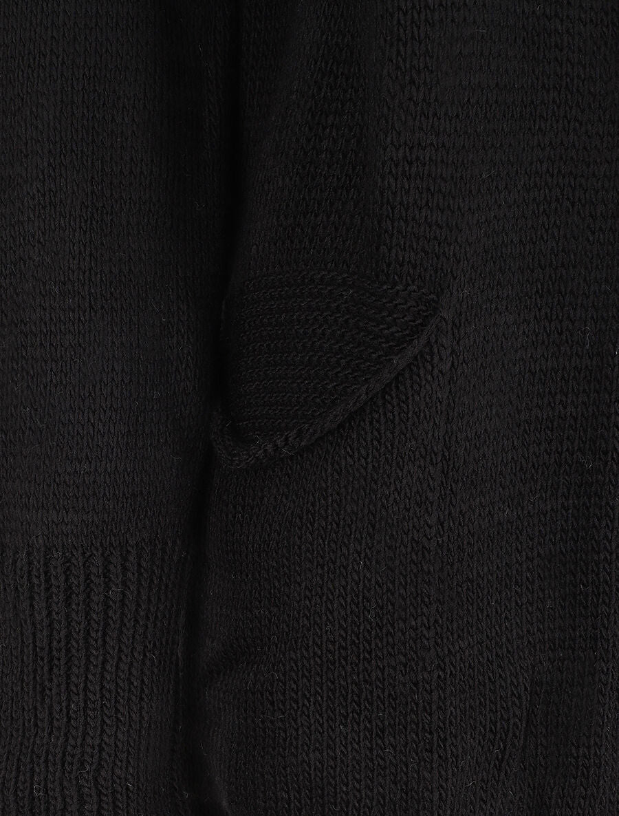 Gilet mi-long à capuche - Noir - 3