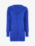Gilet mi-long à capuche - Bleu roi - 5