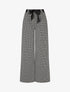 Pantalon coupe ample à imprimé graphique - Noir/blanc - 4