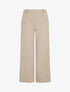 Pantalon ample à taille élastiquée - Beige - 1