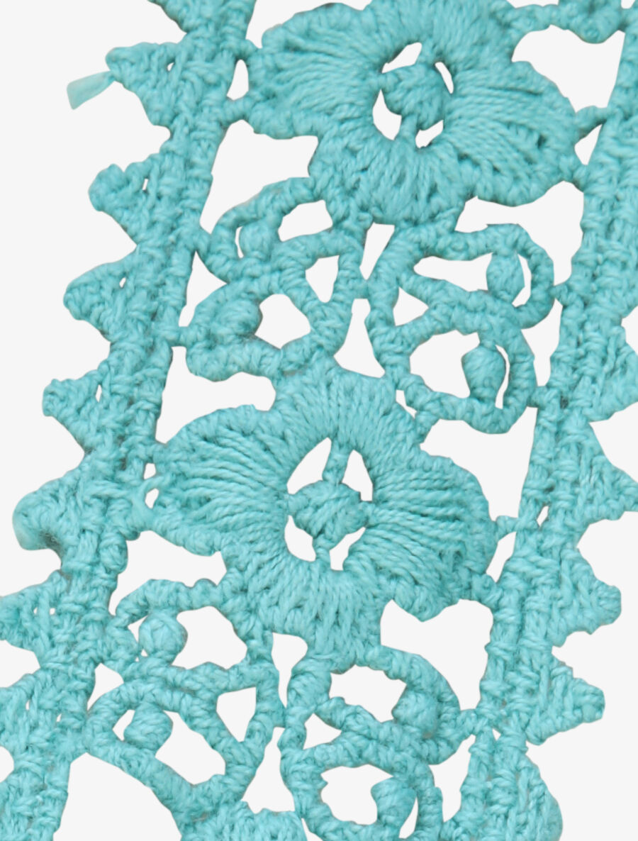 Top en voile fin transparent - Turquoise - 3