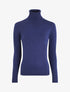 Pull col roulé à poignets boutonnés - Bleu - 1