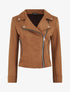 Veste en suédine style perfecto - Marron - 1