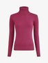 Pull uni à col roulé - Violet - 5