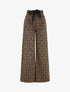 Pantalon ample à imprimé graphique - Camel - 1