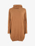 Robe pull ample à col roulé - Camel - 5