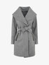 Manteau à col châle - Gris chiné - 1