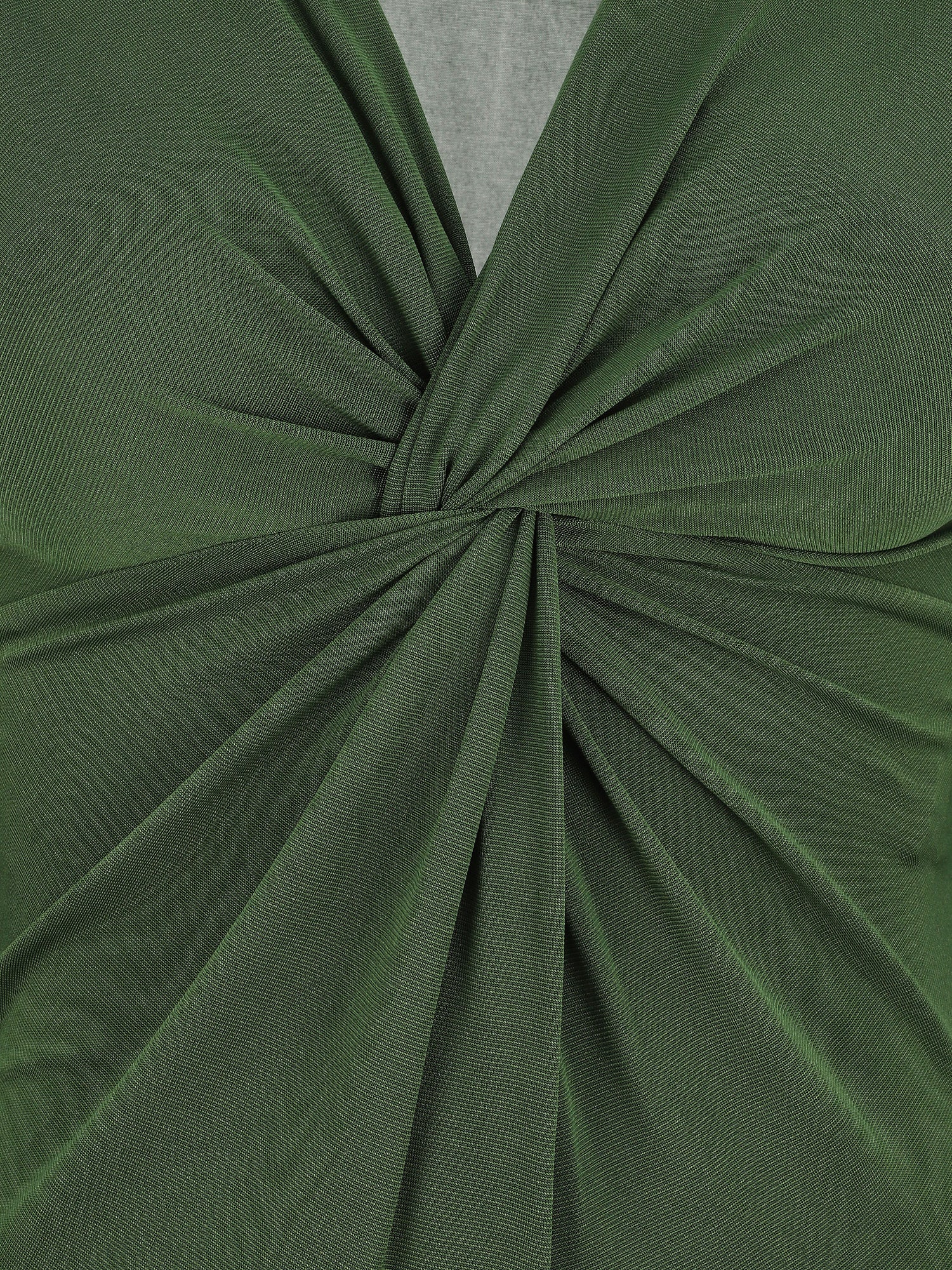 Body uni à col V - Vert sapin - 3