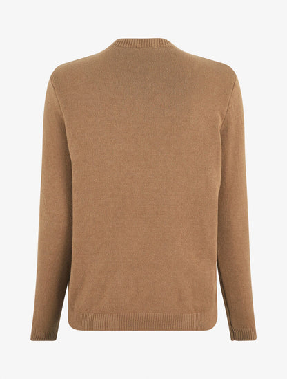 Pull doux à col montant - Camel - 2