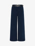 Pantalon ample en velours côtelé - Marine - 1