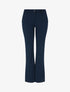 Pantalon droit classique à taille haute - Marine - 1