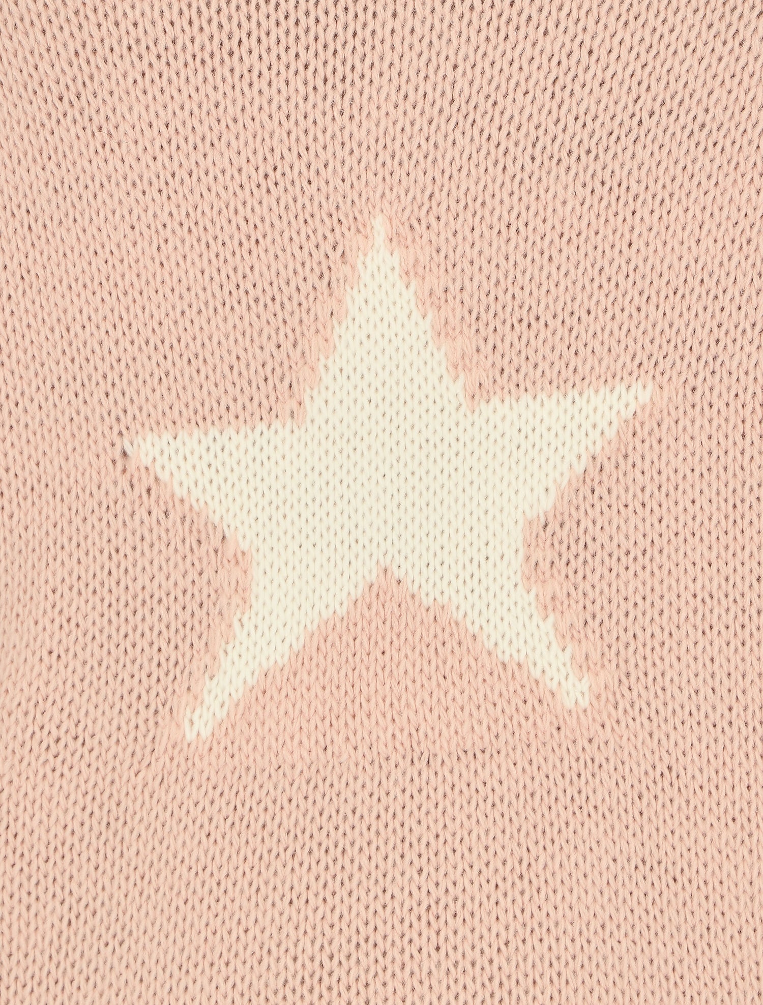Pull col roulé à motif étoiles - Rose - 3