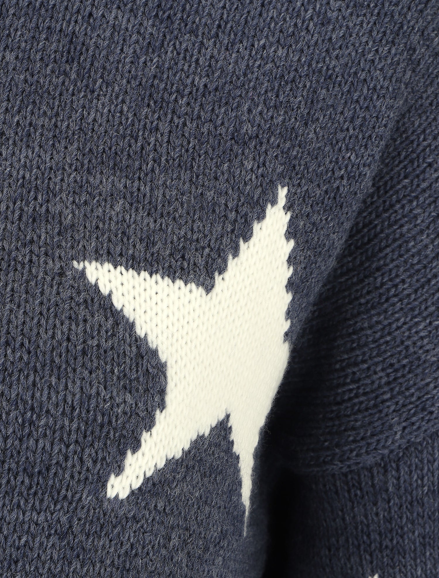 Pull col roulé à motif étoiles - Bleu - 3