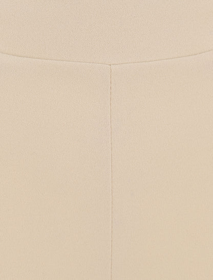 Pantalon à pont coupe slim - Beige - 3
