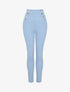 Pantalon à pont coupe slim - Bleu ciel - 4