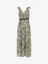 Robe longue sans manches imprimé cachemire stylisé - Vert - 1