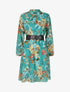 Robe patineuse à imprimé fleuri - Vert - 5