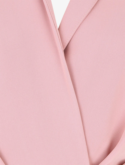 Robe courte élastiquée - Rose - 3