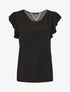 Top sans manches uni dos en crochet - Noir - 1